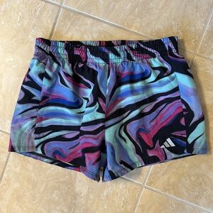 Adidas Girls Aeroready Athletic Shorts‎ - XL - multi color pattern